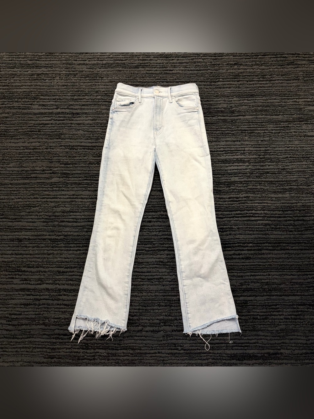 Mother The Insider Crop Step Fray Bootcut Sexico Mexico High Rise Denim Jeans
